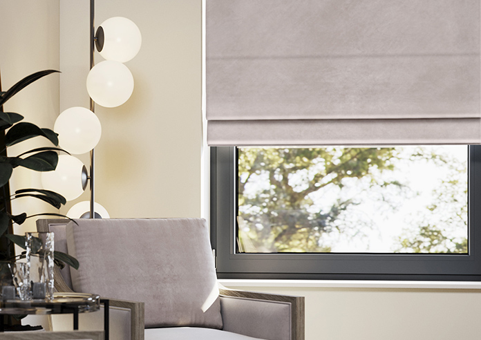 Odessa Velvet, Mauve - Twist&Fit Roman Blind - Image 5